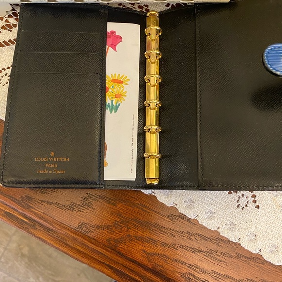 147 Louis Vuitton blue agenda cover - no inserts - Picture 3 of 3